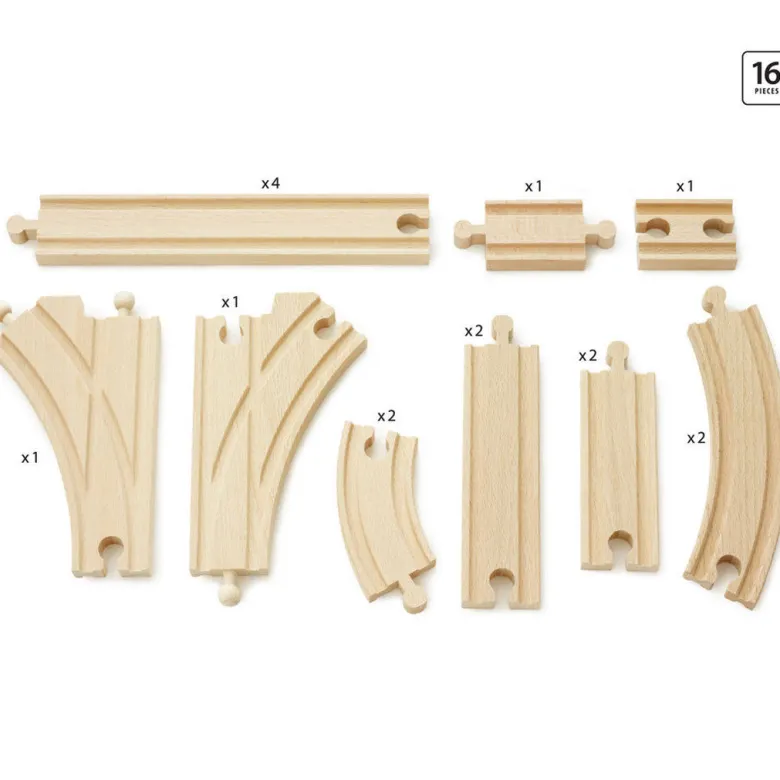 Brio Track Set, 16 Pieces