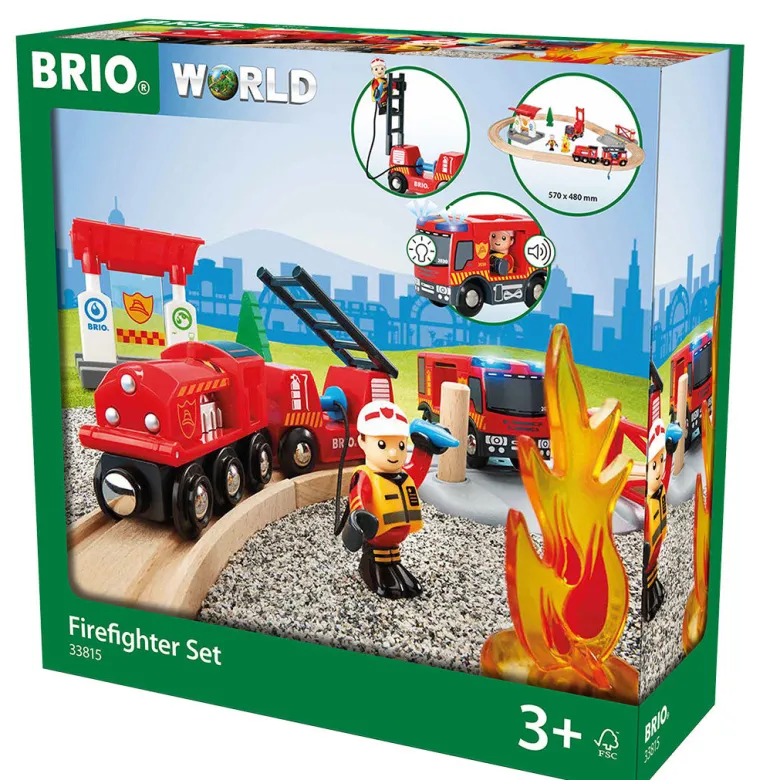 Brio Train Set with Firefighter Theme