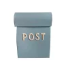 Bruka Design Mailbox, Micro - Light Blue with White Text