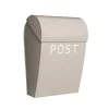 Bruka Design Mailbox, Sand with White Text