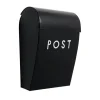 Bruka Mailbox, Black with White Text and Lock