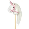 By Astrup Detachable Unicorn Horn and Bridle for Hobby Horses, Pink (without Hobby Horse)