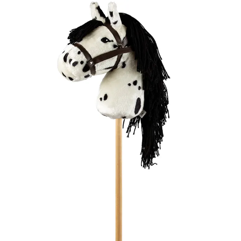 By Astrup Hobby Horse, White with Spots