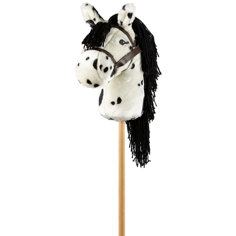 By Astrup Hobby Horse, White with Spots
