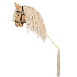 By Astrup Hobby Horse with Open Mouth and Detachable Tail, Beige