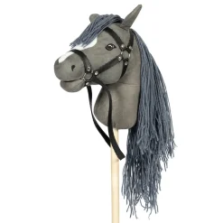 By Astrup Hobby Horse with Open Mouth and Removable Tail, Grey