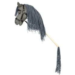 By Astrup Hobby Horse with Open Mouth and Removable Tail, Grey