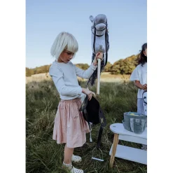 By Astrup Hobby Horse with Tail and Backpack, Dapple Gray - Star