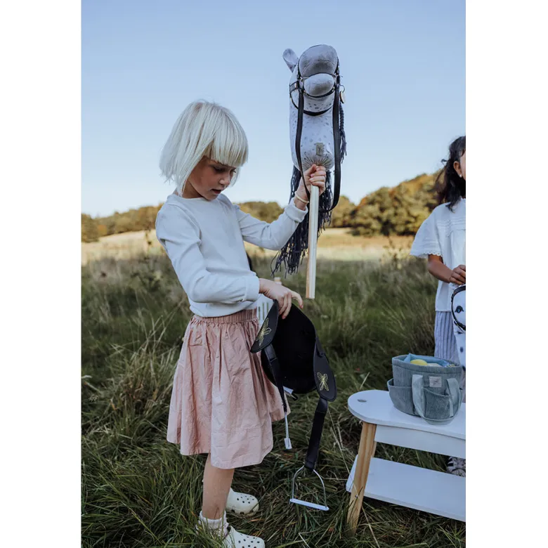 By Astrup Hobby Horse with Tail and Backpack, Dapple Gray - Star