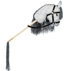 By Astrup Hobby Horse with Tail and Backpack, Dapple Gray - Star