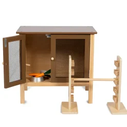 By Astrup Rabbit Hutch and Jump Course for Plush Bunny Toys