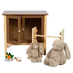 By Astrup Rabbit Hutch and Jump Course for Plush Bunny Toys
