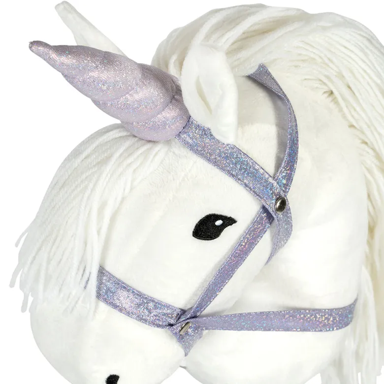 By Astrup Removable Unicorn Horn and Halter for Hobby Horses, Purple (Hobby Horse not included)