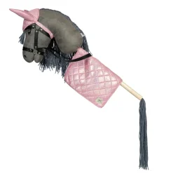 By Astrup Saddle Pad and Hood for Hobby Horses, Pink