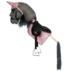 By Astrup Saddle Pad and Hood for Hobby Horses, Pink