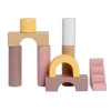 By Astrup Wooden Blocks in Tray - Pink