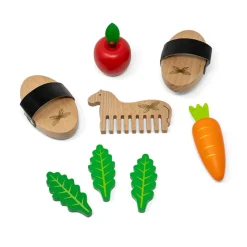 By Astrup Wooden Care Set for Hobby Horse, 8 Pieces