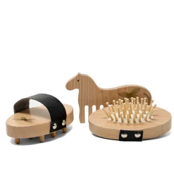 By Astrup Wooden Care Set for Hobby Horse, 8 Pieces