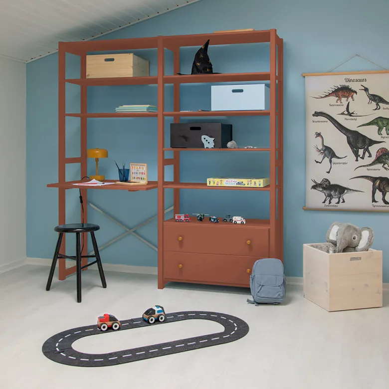 By Aulum Agger Deluxe Stigereol m. skrivebord, flere str. - Rusty