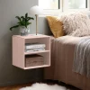 By Aulum Charlotte vægreol med hylde 40x40 cm, Blush