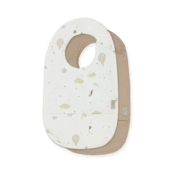 Cam Cam Bib with Pocket, 2-Pack - Dreamland/Caramel
