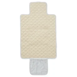 Cam Cam Changing Pad, Quilted - Classic Stripes Blue/Praline