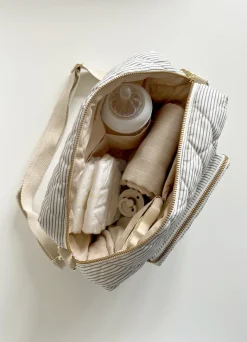 Cam Cam Compact Changing Bag, Organic - OCS - Latte