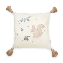 Cam Cam Embroidered Pillow, Organic, OCS - Blueberries