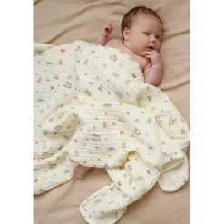 Cam Cam Muslin Baby Blanket, Organic, GOTS - Vintage Toys