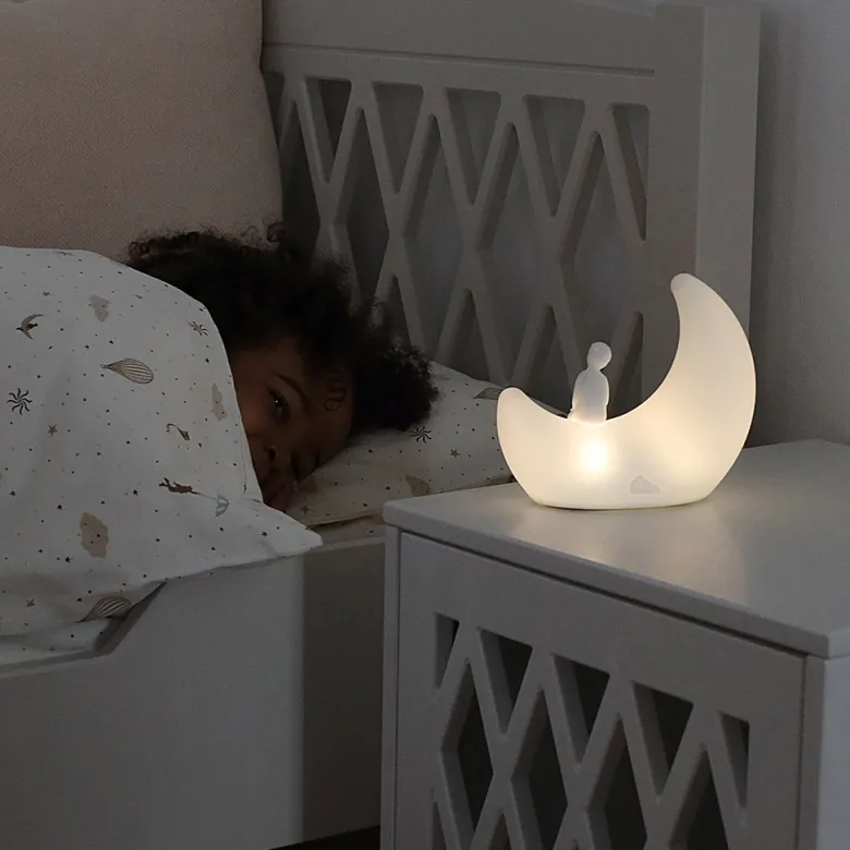 Cam Cam Night Lamp, Moon Light - Off-White