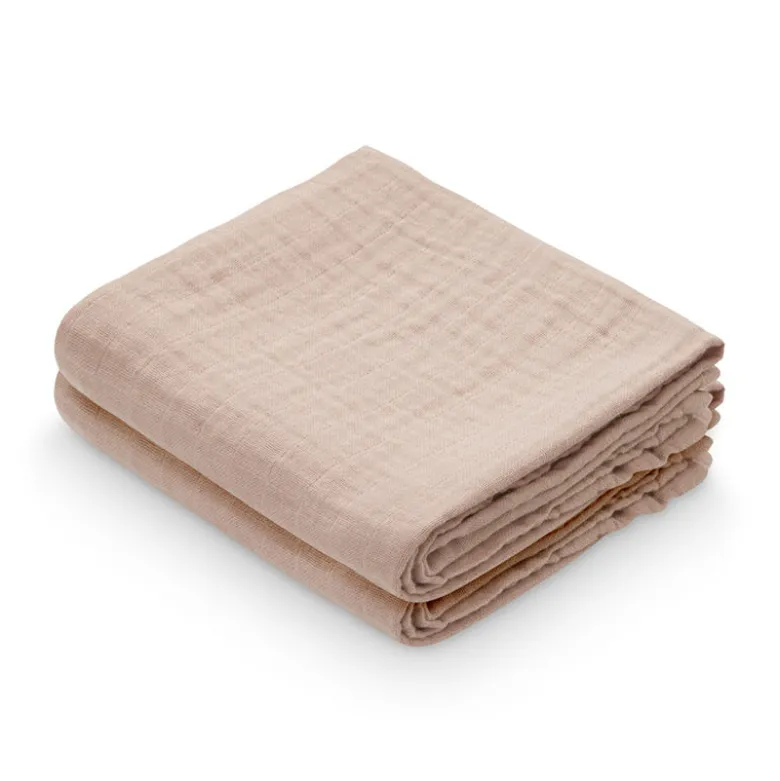 Cam Cam Organic Muslin Cloths, 2-Pack – Dusty Rose