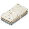 Cam Cam Organic Muslin Cloths, Set of 3 - Sea Garden