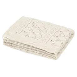 Cam Cam Pointelle Baby Knit Blanket, Off-White
