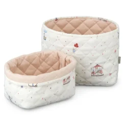Cam Cam Quilted Storage Baskets, Set of 2, Organic, OCS - Carousel