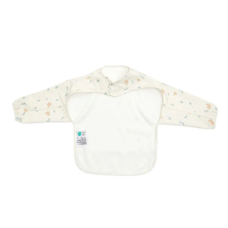 Cam Cam Smock Bib with Sleeves, Blueberries
