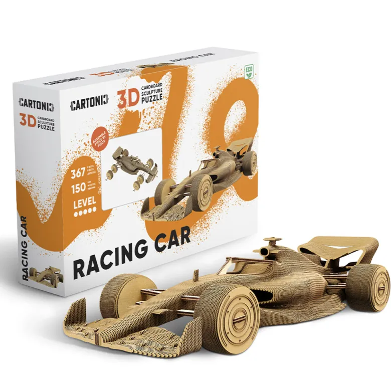 Cartonic 3D Puzzle, DIY Paper Artwork - Race Car