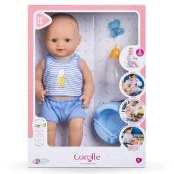 Corolle babydukke Mon Grand 36 cm, Paul - badedukke der kan drikke og tisse