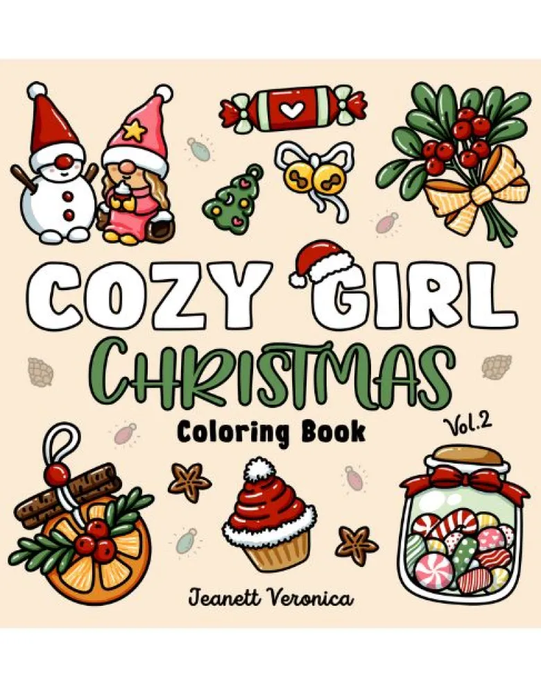 Cozy Girl Christmas Vol. 2, Coloring Book