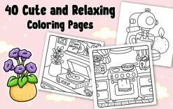 Cozy Girl Homebody Coloring Book