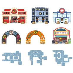 Crazy Motors City Road Puzzle - 33 Pieces