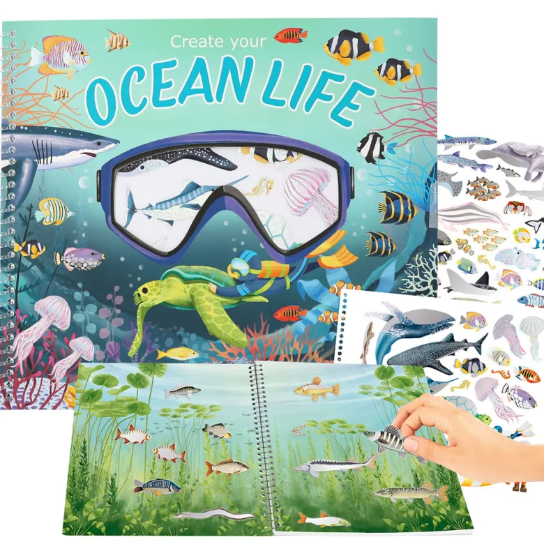 Create Your Ocean Life: Holographic Sticker Book