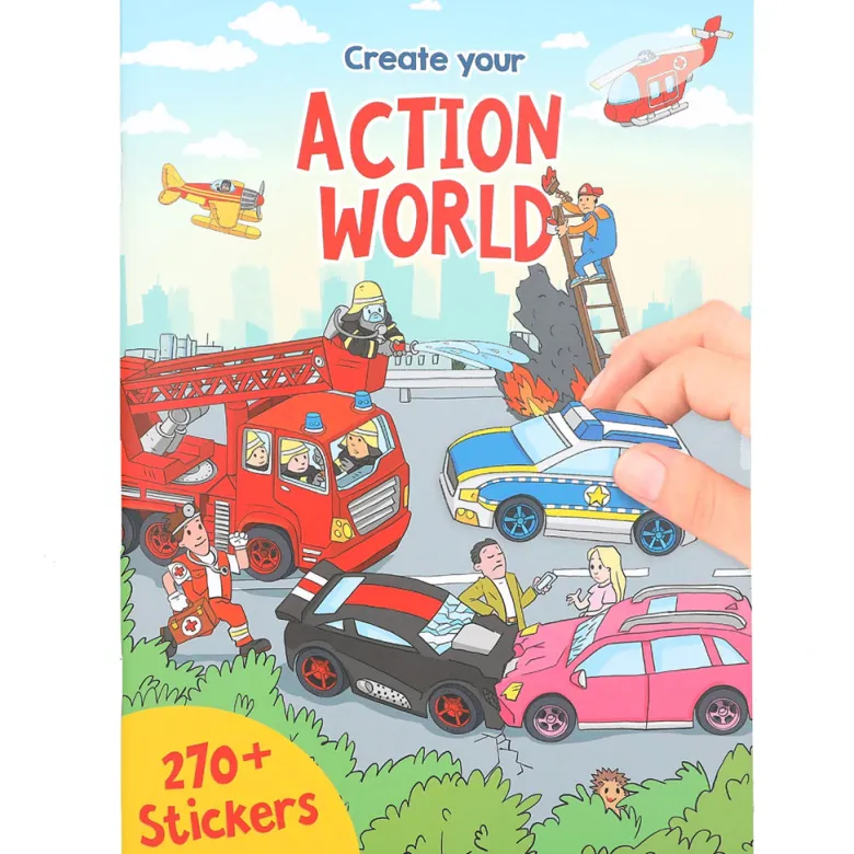 Create Your Own Action World, Sticker Book