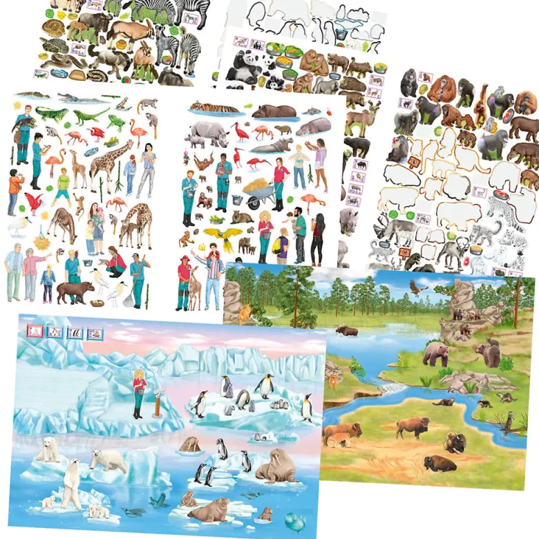 Create Your Own Zoo: Activity Book with Stickers