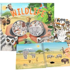 Create Your Wild Life, Sticker Book with Felt Stickers