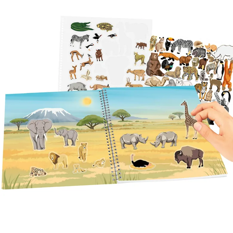 Create Your Wild Life, Sticker Book with Felt Stickers