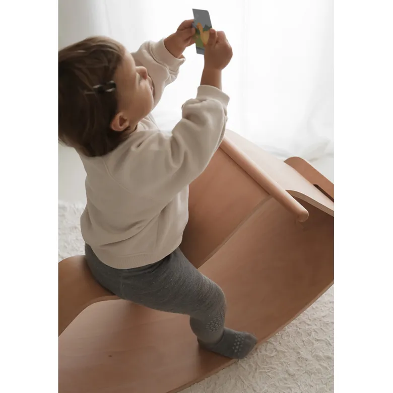 Curve-Lab, Gyngehest, Perfect Arc Balance Board, and Swing Module – Beech