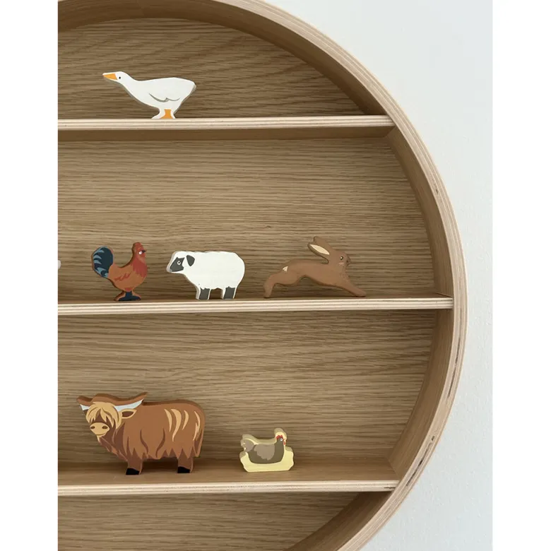 Curve-Lab, Round Shelf, Rund hylde - Eg