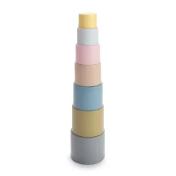 Dantoy Bioplastic Tiny Stacking Cups, Swan Label - From 6 Months