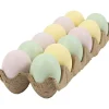 Decorative Eggs Set of 12 in Pastel Colors