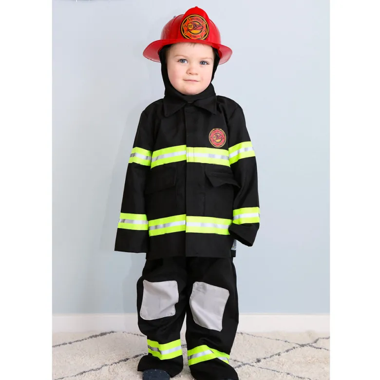 Den Goda Fen Costume, Firefighter Outfit - Sizes 4-6 Years
